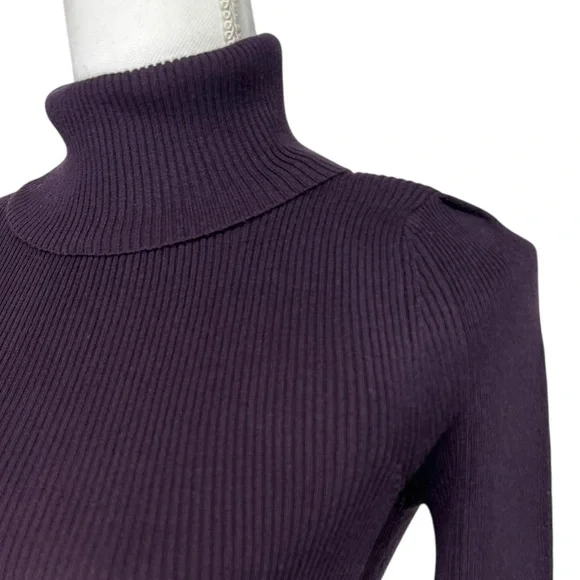 PHILOSOPHY / Deep Purple Turtleneck / Small - Picture 5 of 11